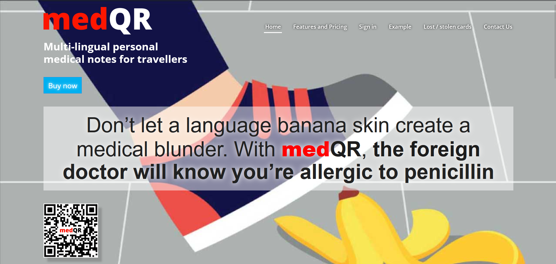 Medqr.net screenshot