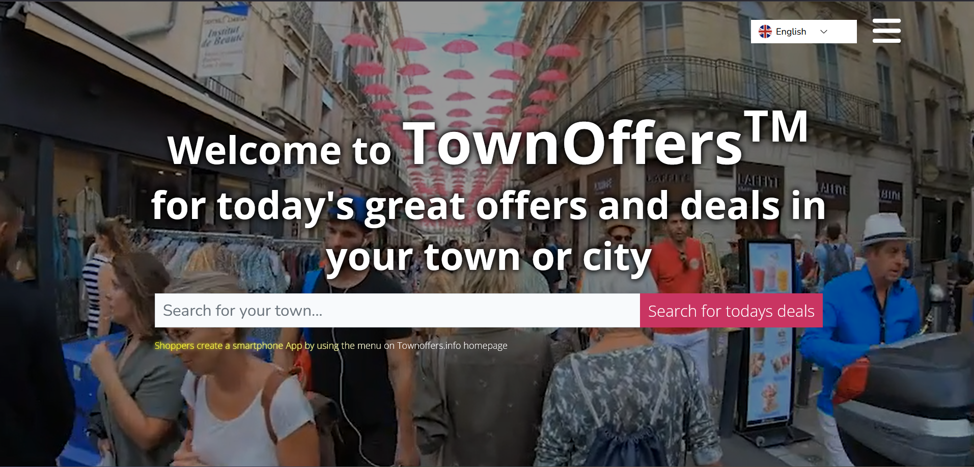 Townoffers.info screenshot